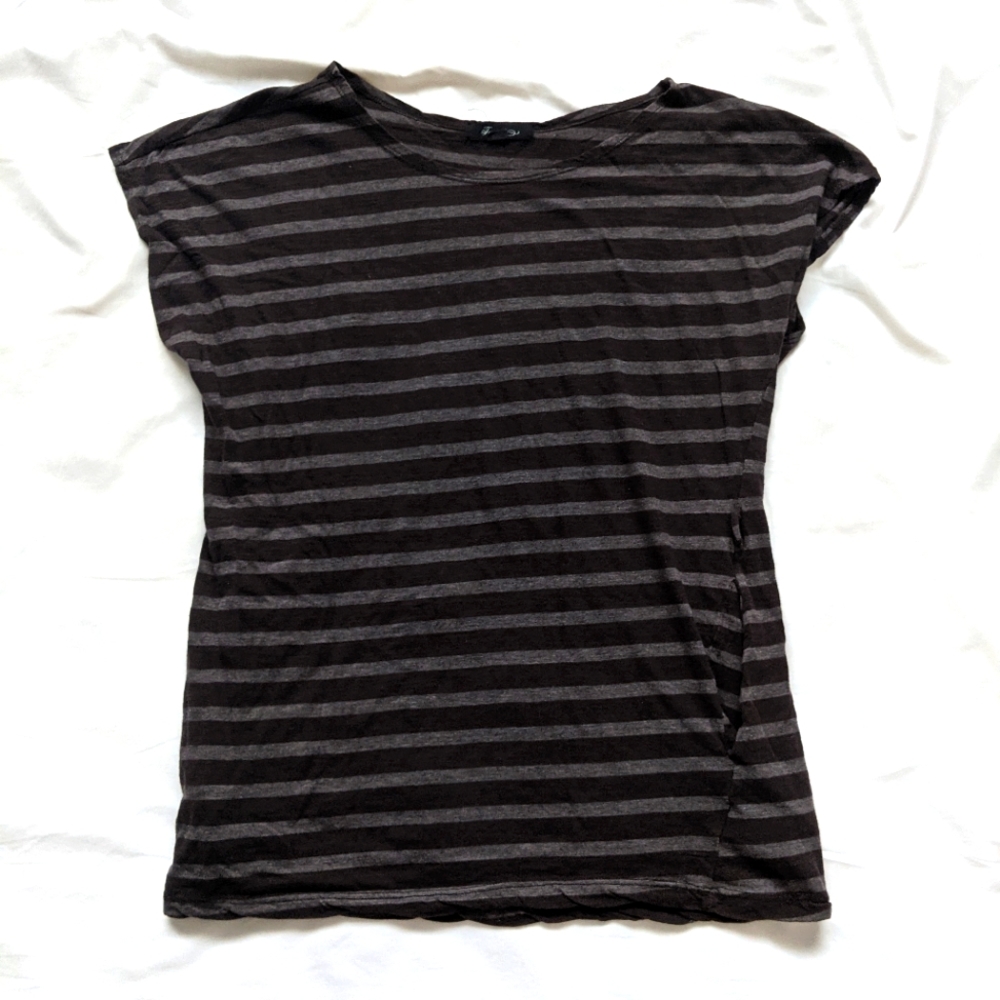 Striped Cocoa Brown Tunic